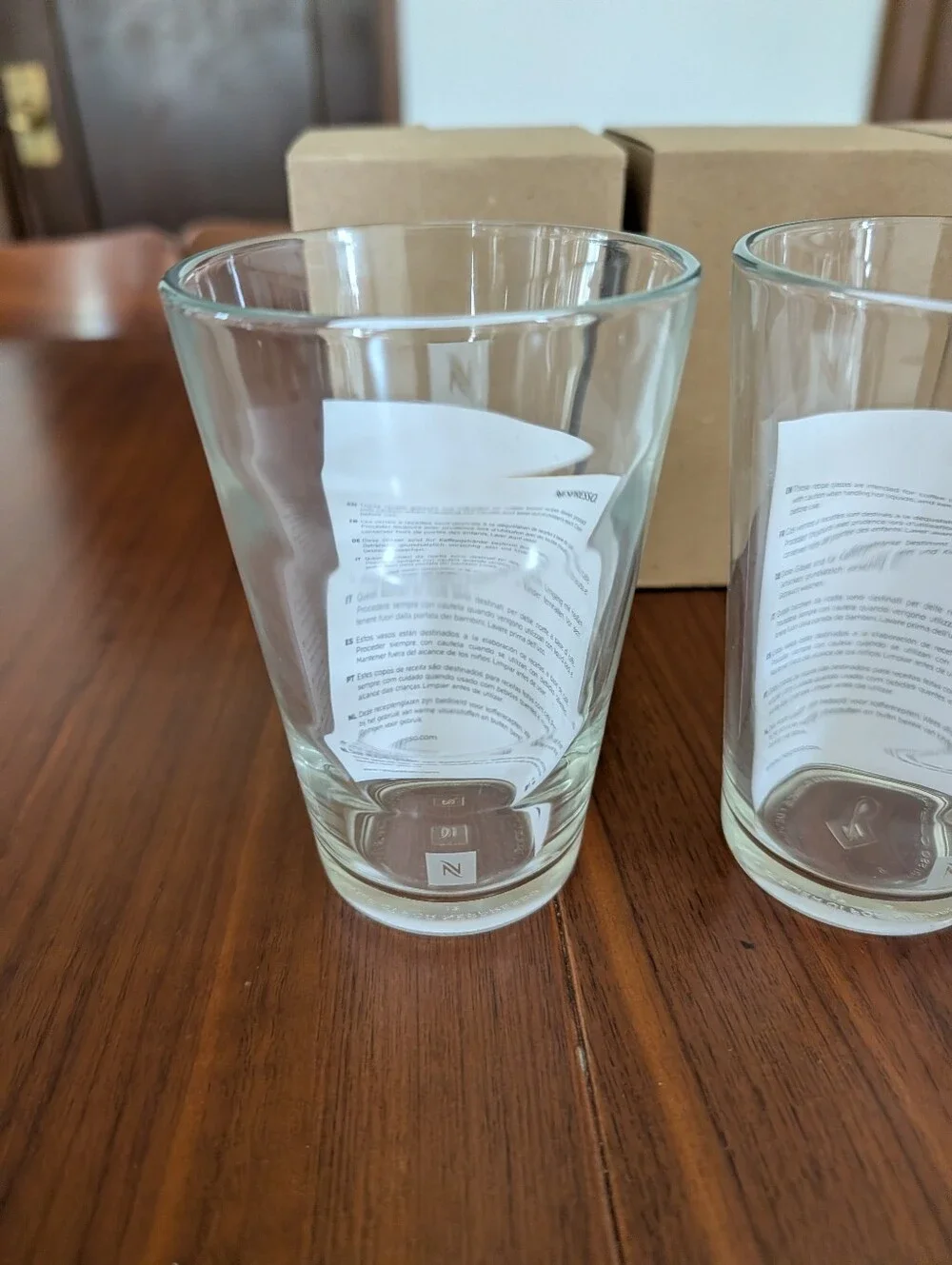 Nespresso View Collection Recipe Glass Made In France Set of 3